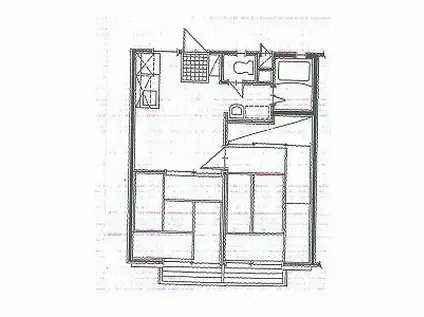 サンライズハイツ(2DK/2階)の間取り写真