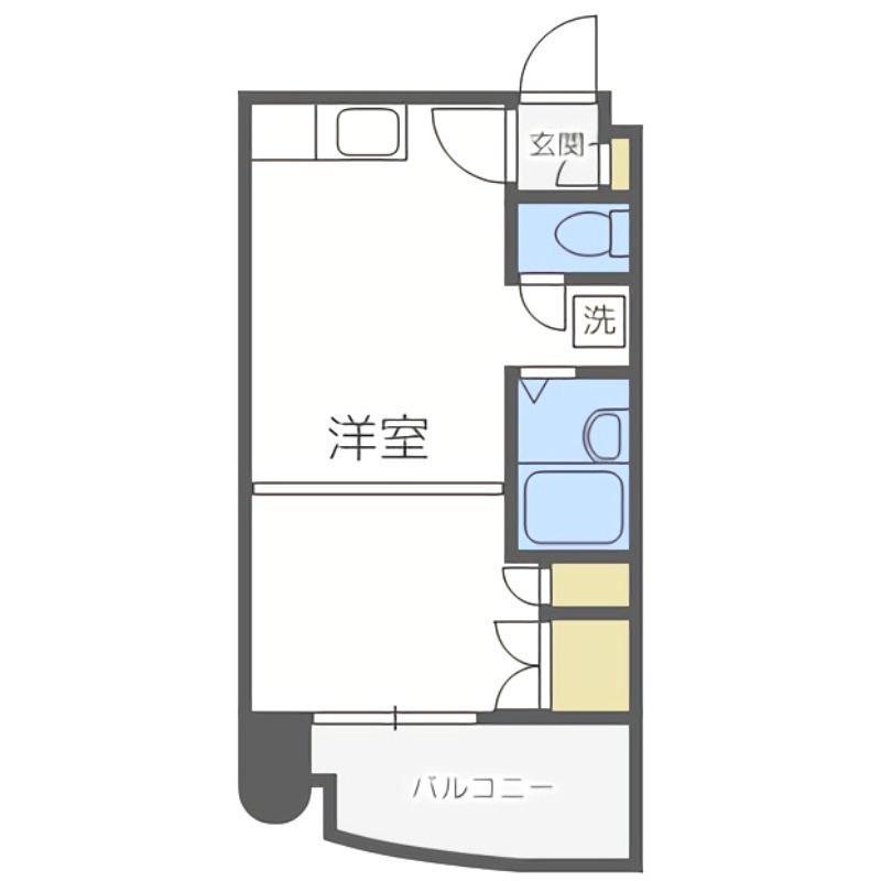 ローヤルハイツ8.8(1DK/3階)の間取り写真