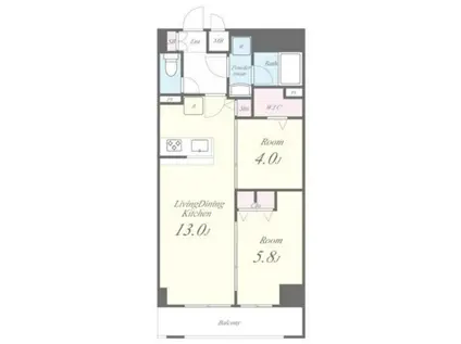 ジェーピーティーレジデンス(2LDK/3階)の間取り写真