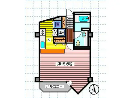 プチボワ館(ワンルーム/3階)の間取り写真