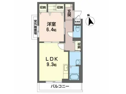 メゾン・ド・シャルム(1LDK/3階)の間取り写真