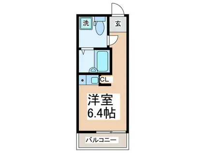 アルシオーネ B(ワンルーム/3階)の間取り写真