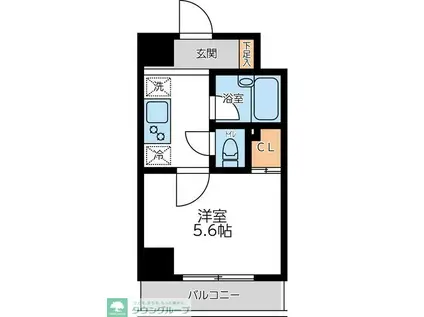 コンフォートタイム大森(1K/6階)の間取り写真