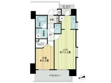 ララプレイスリゾート沖縄県庁前(1LDK/9階)の間取り写真