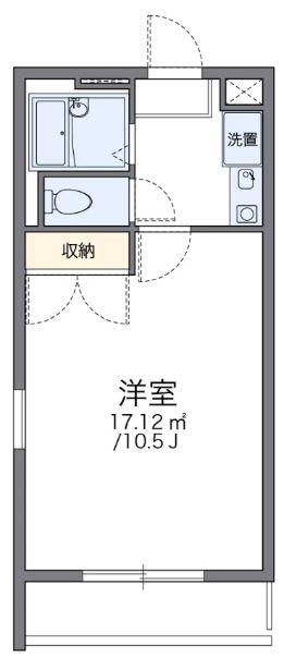 レオパレス源(1K/3階)の間取り写真