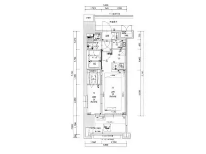 グランフォーレ プライム 神屋町(1LDK/14階)の間取り写真