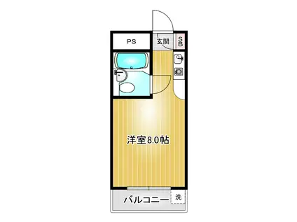 ラフィネ川名(ワンルーム/1階)の間取り写真