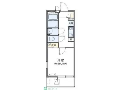 レオネクスト赤堤グランデ(1K/3階)の間取り写真