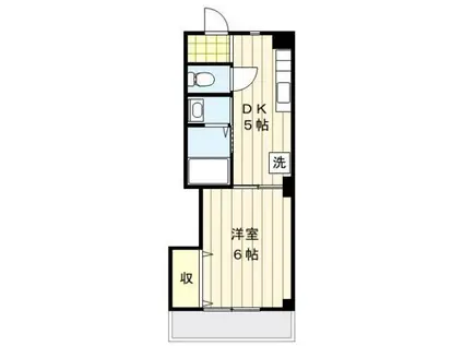 ヒログチレジデンス(1DK/1階)の間取り写真