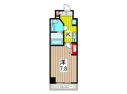 MAXIV西川口AZ DUE(1K/10階)の間取り写真