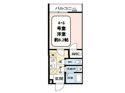 インフィニティ コヤスマチ(1K/3階)の間取り写真