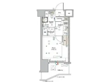 SYFORME KANNAIII(1K/2階)の間取り写真