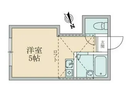 クリスタルヴィラ弘明寺(ワンルーム/1階)の間取り写真