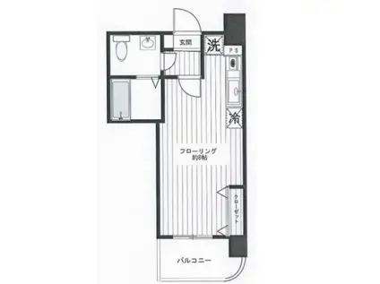 ミリオンステージ西早稲田壱番館(ワンルーム/4階)の間取り写真