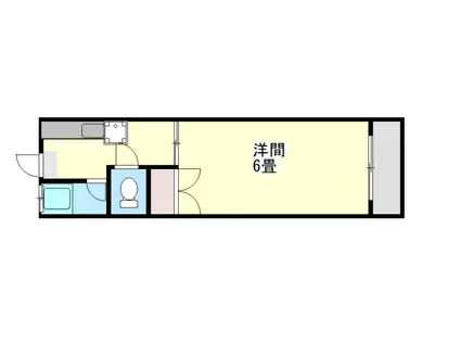 エントピア南郡元(1K/2階)の間取り写真