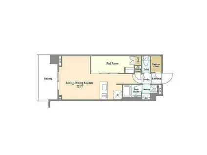 エル・セレーノ品川西大井(1LDK/3階)の間取り写真