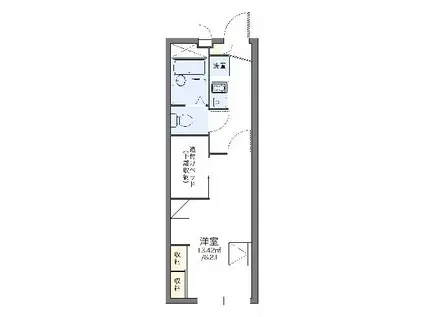 レオパレスガーデンハイム(1K/2階)の間取り写真