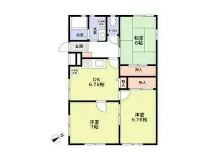 ハイツKOYAMA(3DK/1階)の間取り写真