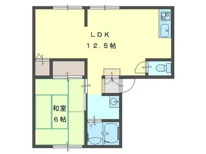 サンビレッジエクセル(1LDK/1階)の間取り写真