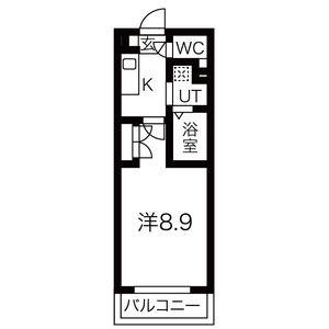 タウンライフ高社(1K/2階)の間取り写真