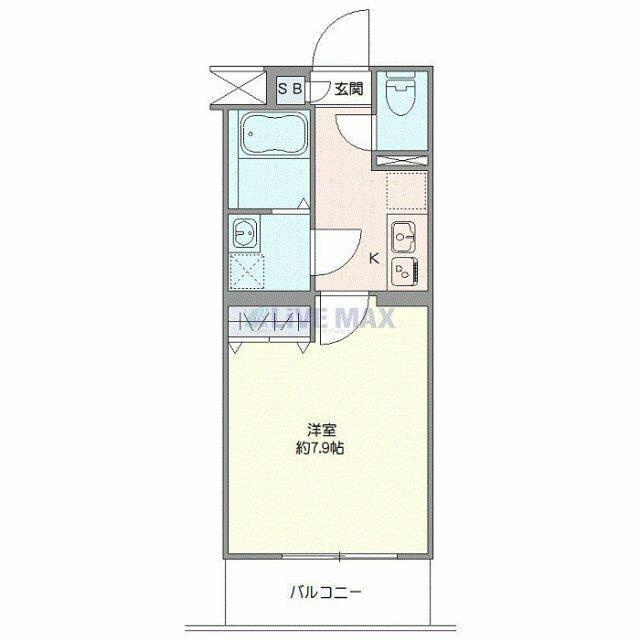 クレヴィスタ立石II(1K/2階)の間取り写真