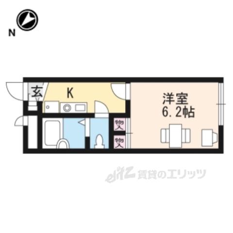 レオパレスシャンテ高宮(1K/2階)の間取り写真