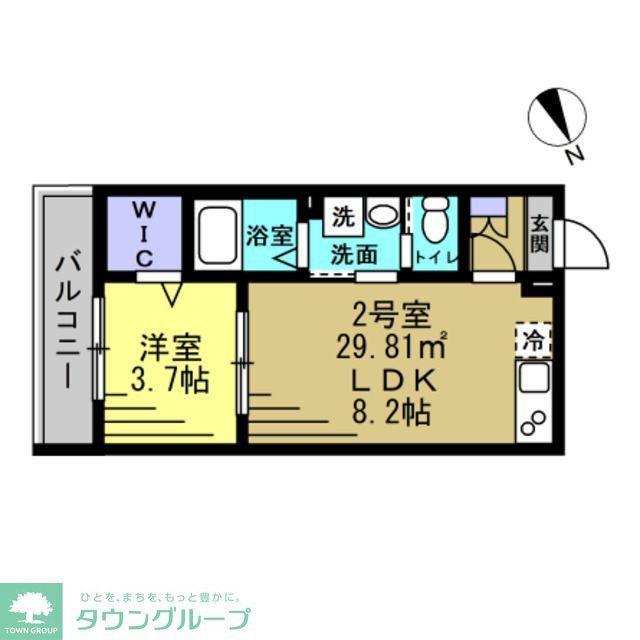 ASJ南流山(1LDK/3階)の間取り写真