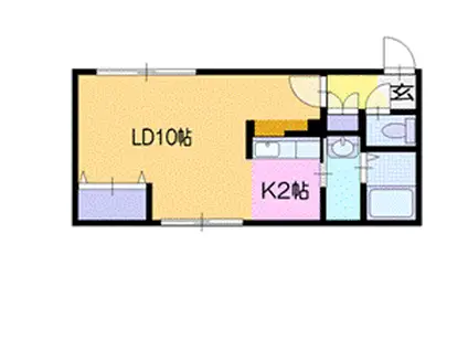 エデュース・デ・ジャルダン(1K/3階)の間取り写真