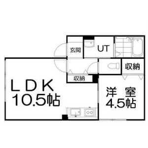 タウンハウス89(1LDK/1階)の間取り写真