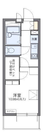 レオパレス西千石町(1K/4階)の間取り写真