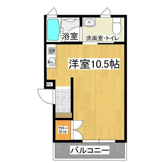 フォレストつくば(ワンルーム/1階)の間取り写真