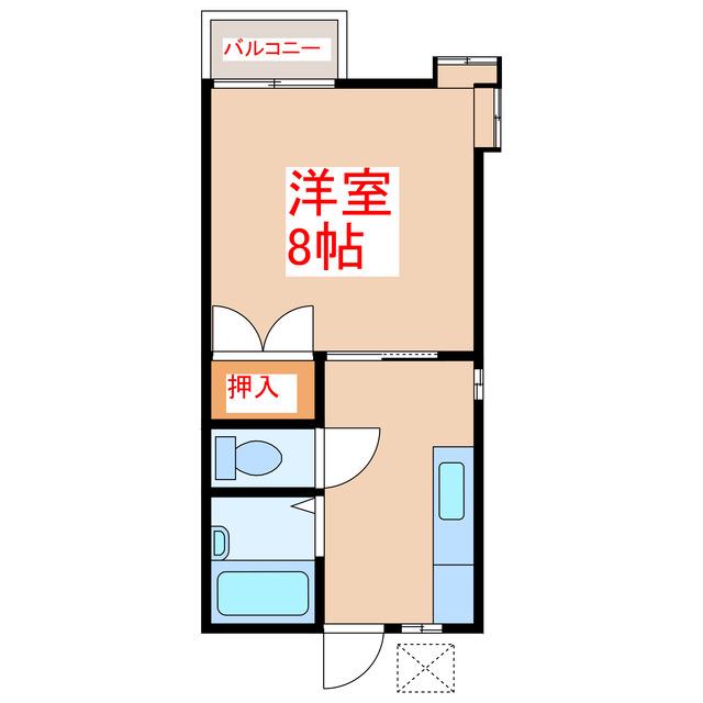 匠アパート(1K/2階)の間取り写真