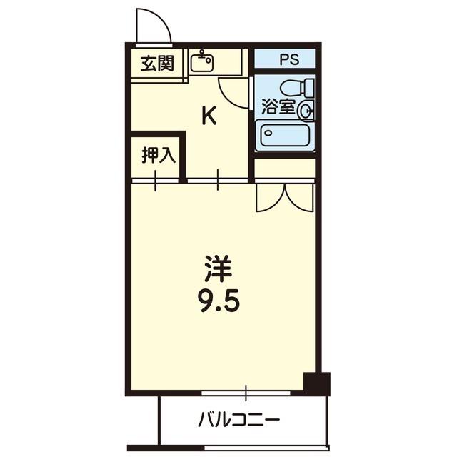 BLOOM大江(1K/5階)の間取り写真