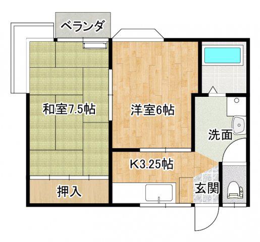 リバーサイド新東名(2K/2階)の間取り写真