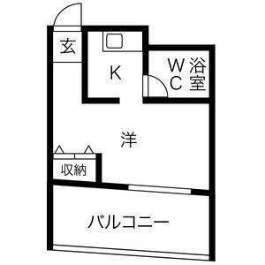 プレアール大和田(ワンルーム/5階)の間取り写真