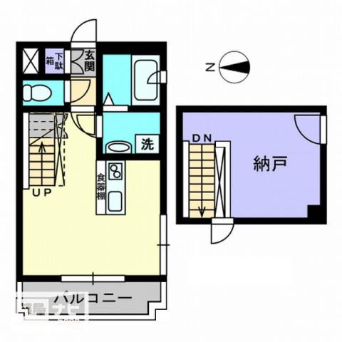 Tパラッツオ(1SK/5階)の間取り写真