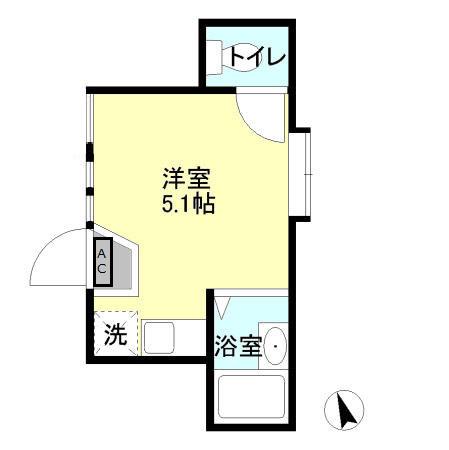 マヤリス(ワンルーム/1階)の間取り写真