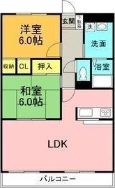 GRANDHILLS KAMINOKURA(2LDK/3階)の間取り写真