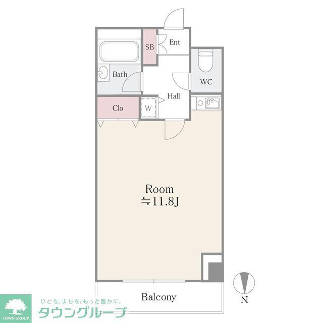 フォルトゥーナ桜木(ワンルーム/4階)の間取り写真