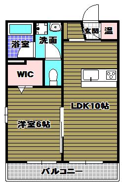 トゥールブランシュM&MII(1LDK/3階)の間取り写真