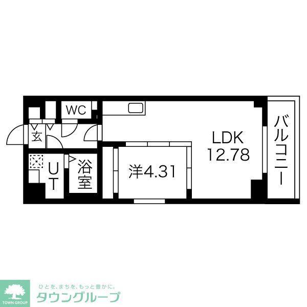 S-FORT熱田花町(1LDK/9階)の間取り写真
