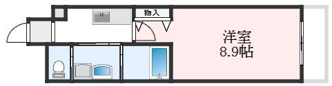 フォレストインサイドV(1K/3階)の間取り写真