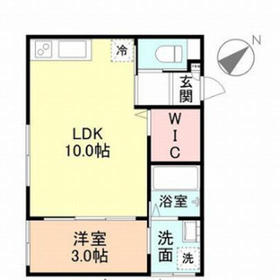 FELICE千成町(1LDK/2階)の間取り写真