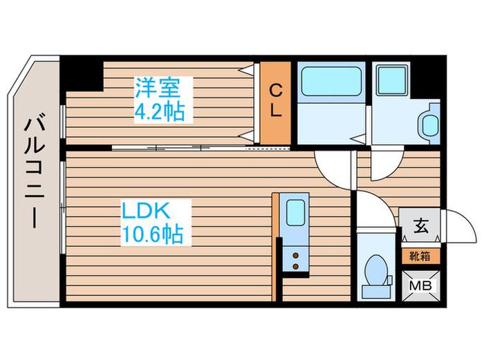 URBAN TERRACE ODAWARA(1LDK/7階)の間取り写真