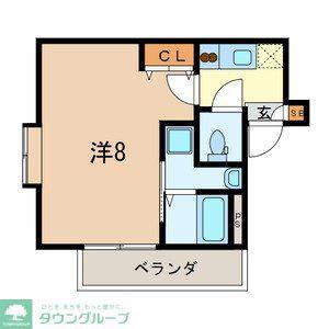 ペアドレン 914731(1K/2階)の間取り写真