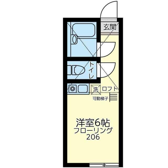 ユナイト上大岡マークエスター(ワンルーム/2階)の間取り写真