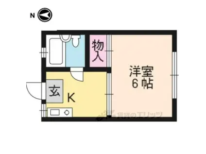 コムホート27(1K/2階)の間取り写真