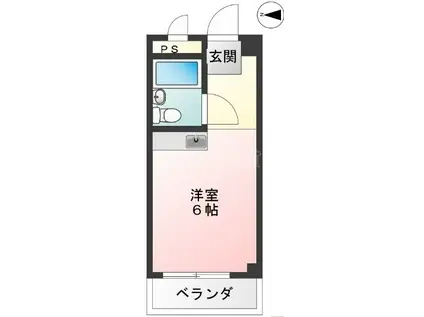 サンピア新蒲田(ワンルーム/1階)の間取り写真