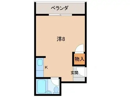 太田ビルII(ワンルーム/4階)の間取り写真