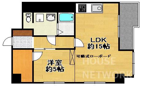 ルミエール聚楽(1LDK/11階)の間取り写真